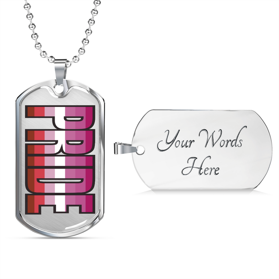 Lesbian Pride Necklace