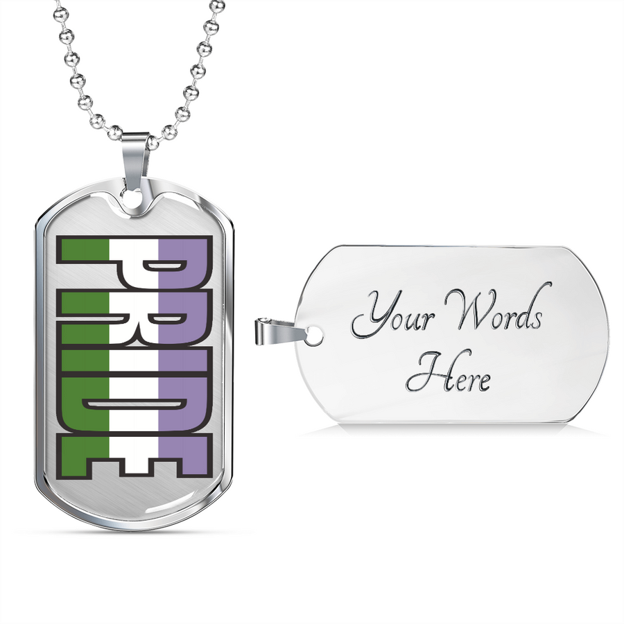 Genderqueer Pride Necklace