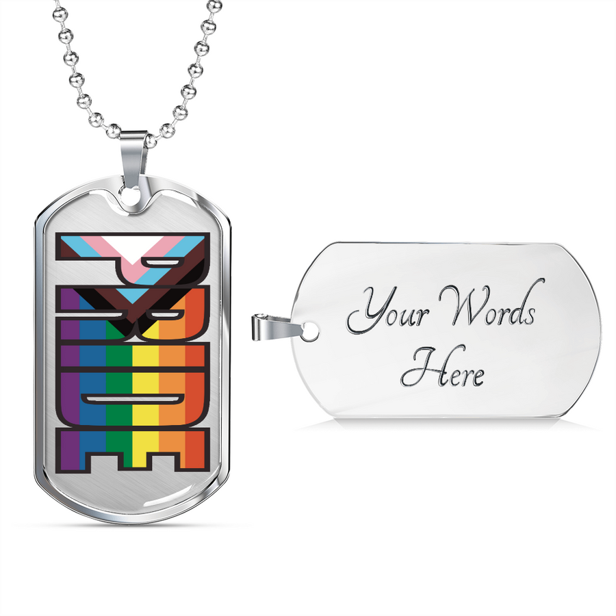 Progress Pride Necklace | Inclusive Pride Necklace