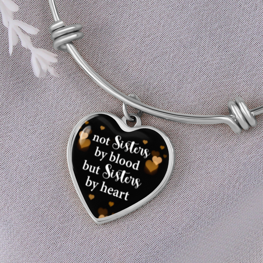 Not Sisters By Blood But Sisters By Heart Necklace