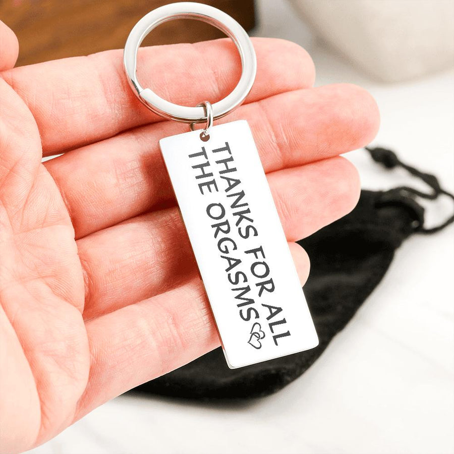 Valentine's Day Engraved Keychain Necklace