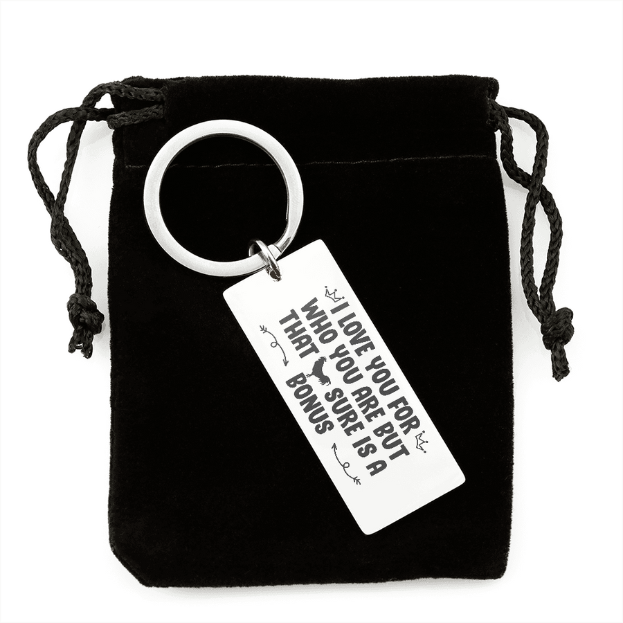 I Love You for Who You Are - Personalized Engraved Keychain Necklace