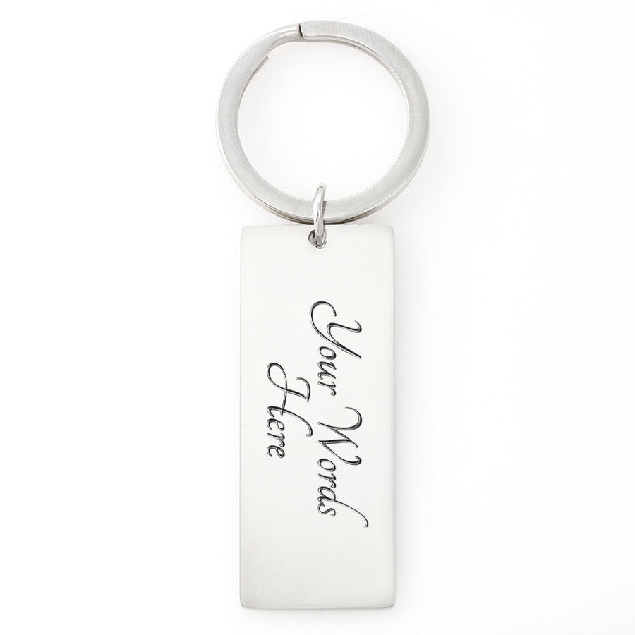 Excellent In Bed - Valentine's Day Personalized Engraved Keychain Necklace