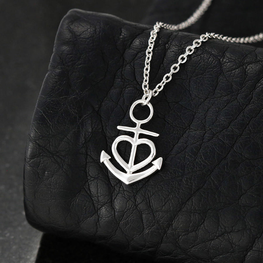 Daughter gift necklace, daughter birthday gift, gift for daughter, daughter jewelry, anchor necklace