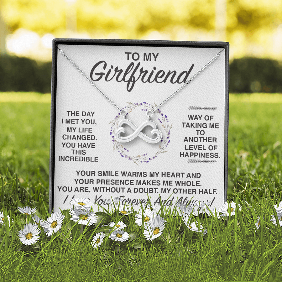 (GF007) Infinity Heart Necklace // Gift For GIRLFRIEND