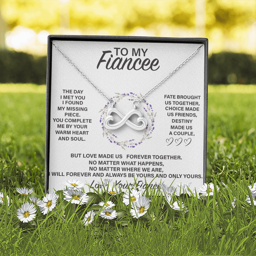 (FE001) Infinity Heart Necklace // Gift For FIANCEE