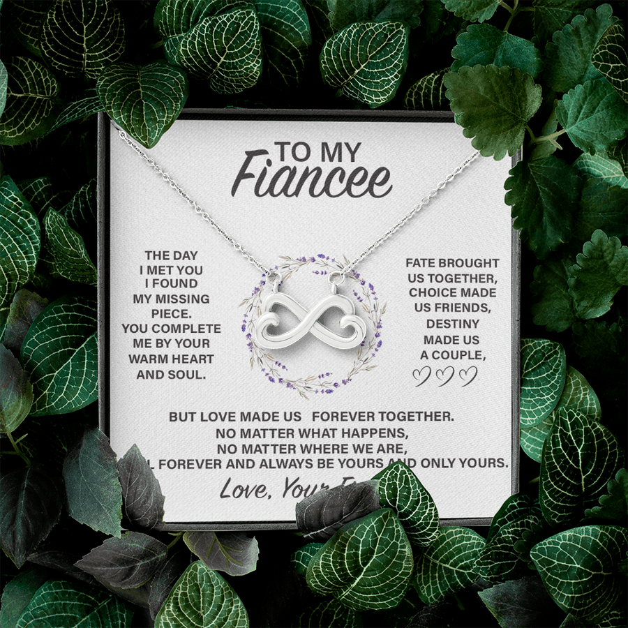 (FE001) Infinity Heart Necklace // Gift For FIANCEE