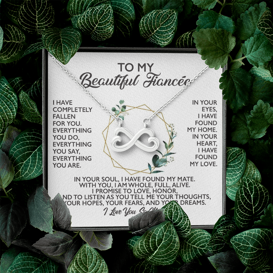 (FE007) Infinity Heart Necklace // Gift For FIANCEE