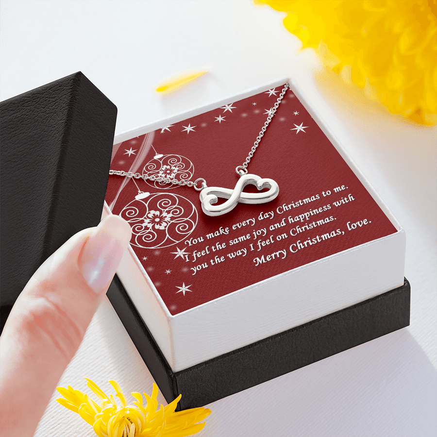 Merry Christmas Artisan crafted 14k White Yellow Gold finish Pendant for love Necklace