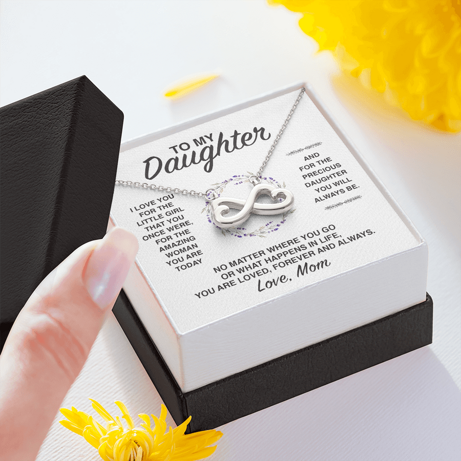 (DM003) Infinity Heart Necklace // Gift For Daughter