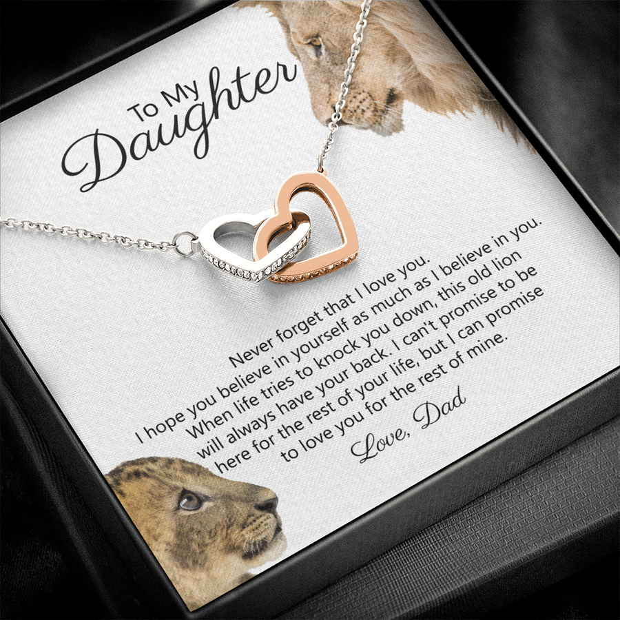 To My Daughter - Never Forget That I Love You - Necklace