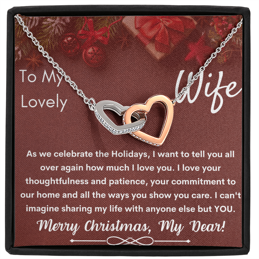 To My Lovely Wife - Merry Christmas - Necklace
