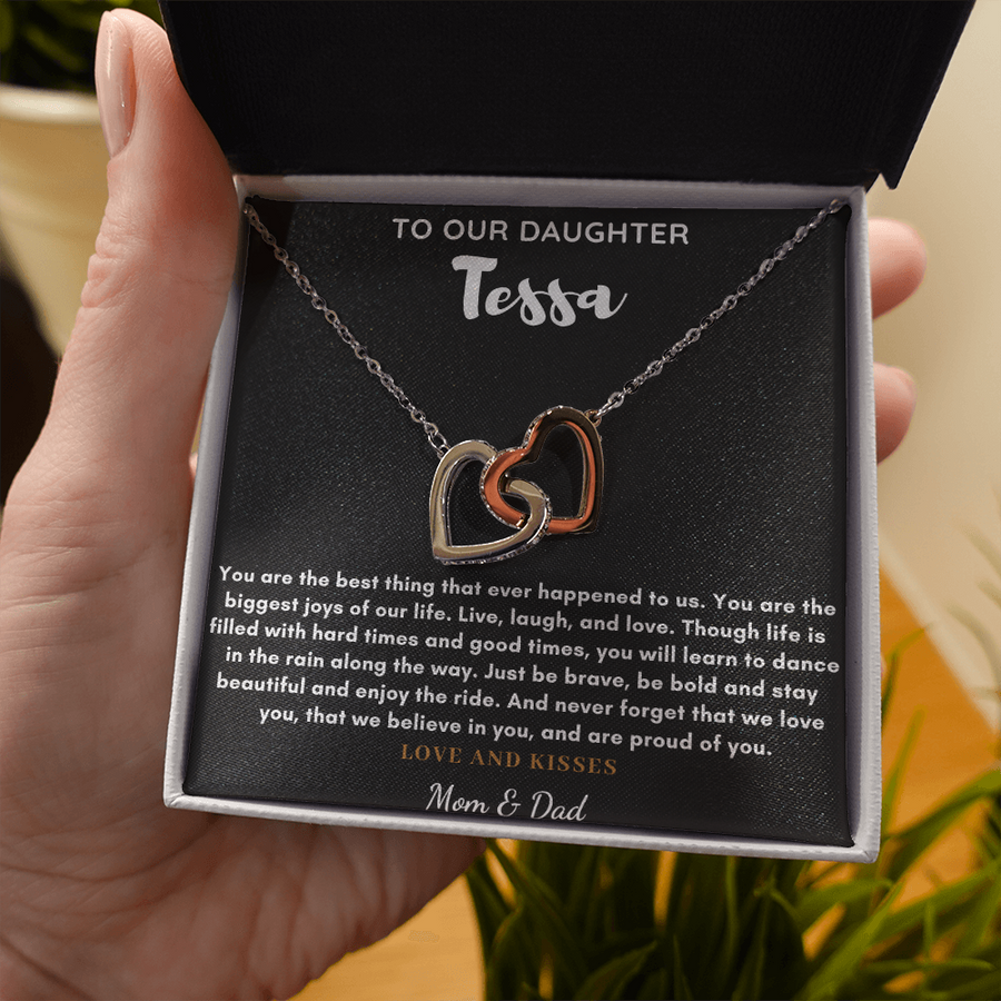 Christmas Gift To Our Daughter From Mom And Dad Necklace