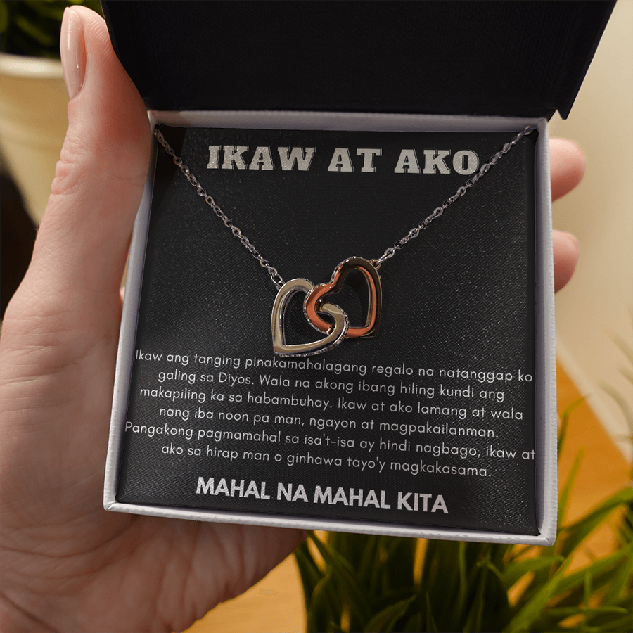 You and Me Necklace gift for her Filipino Philippine Language