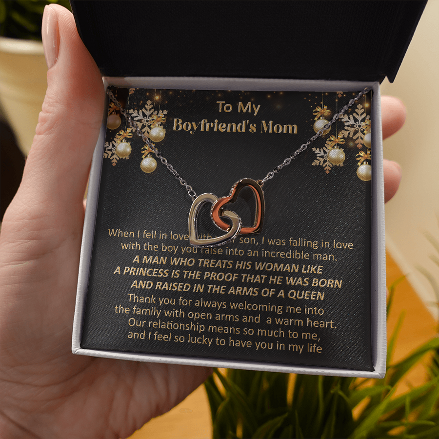 Gift For Boyfriend's Mom Christmas - Welcome Me - Interlocking Necklace