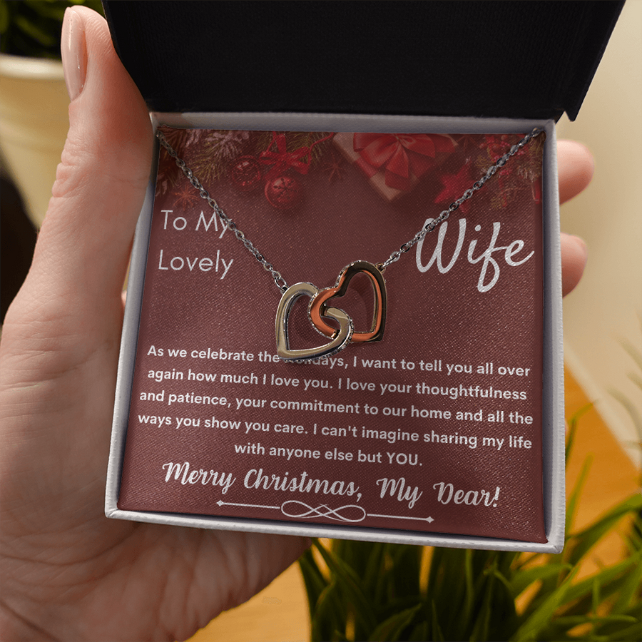 To My Lovely Wife - Merry Christmas - Necklace