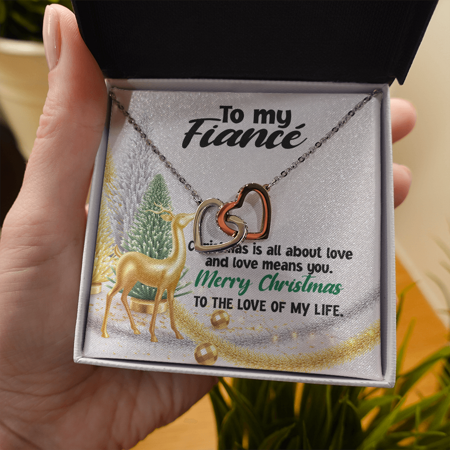 To My Fiancé Necklace, Jewelry For My Fiancé, Sentimental Gifts, Necklace For Fiancé, Christmas Gifts, Necklace Gift Box, Message Card Necklace