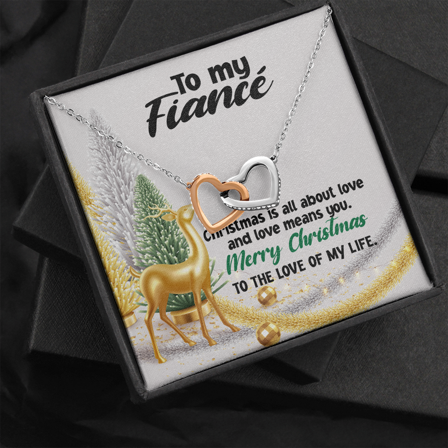 To My Fiancé Necklace, Jewelry For My Fiancé, Sentimental Gifts, Necklace For Fiancé, Christmas Gifts, Necklace Gift Box, Message Card Necklace