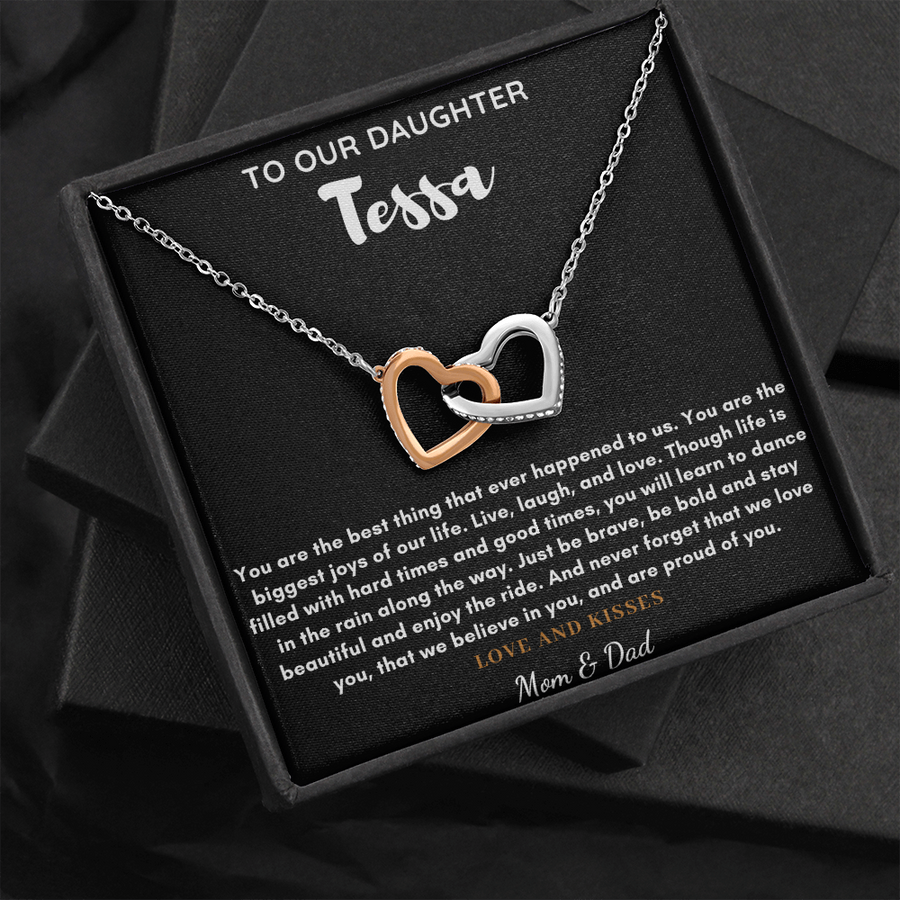 Christmas Gift To Our Daughter From Mom And Dad Necklace