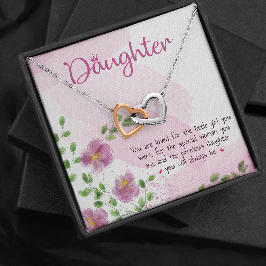My Precious Daughter Hearts Necklace