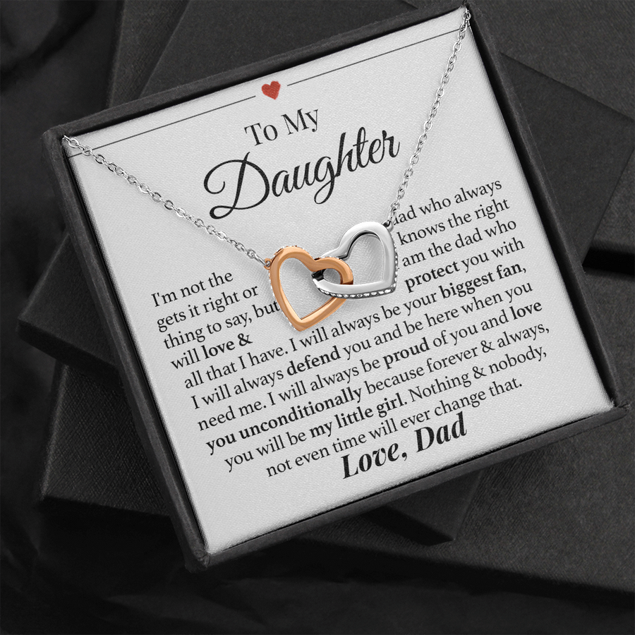 My Little Girl Dad Daughter Necklace