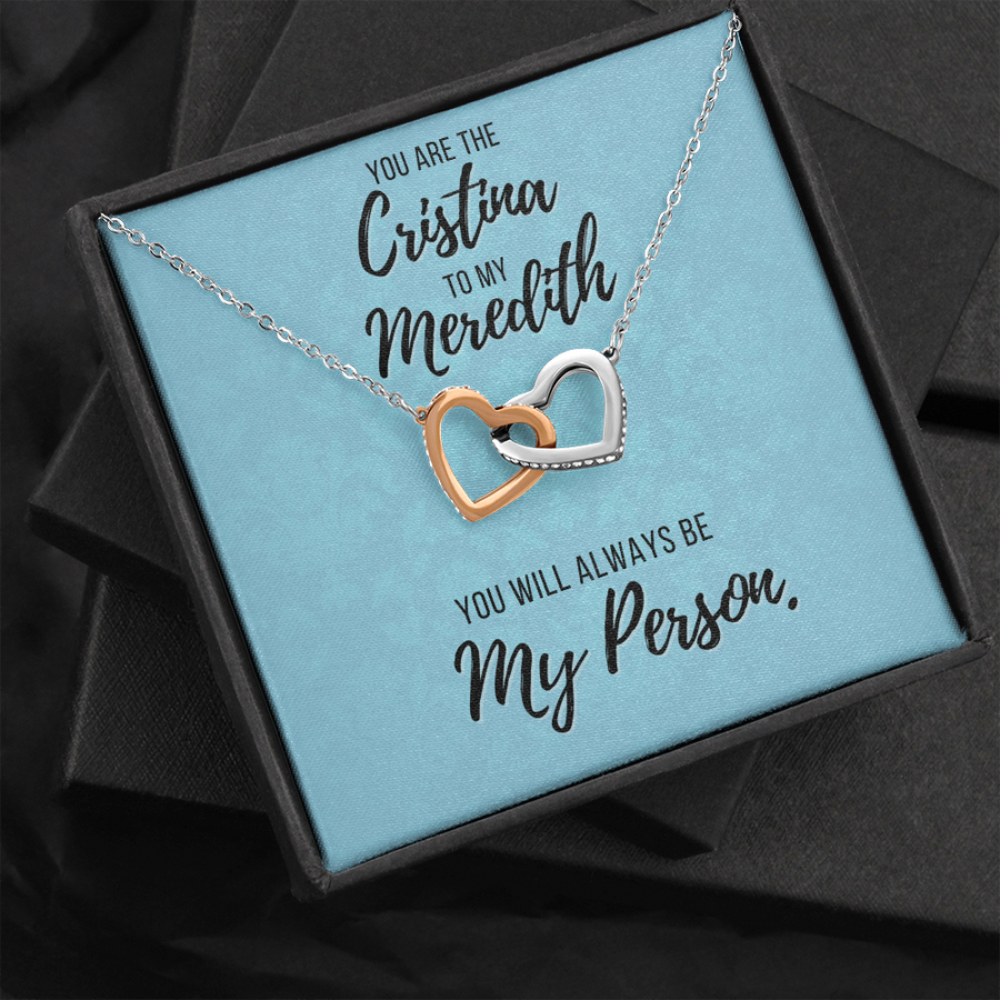 You Are The Cristina To My Meredith Necklace, Grey's Anatomy, Best Friend Gift, Grey Anatomy Gift, You?re My Person Necklace