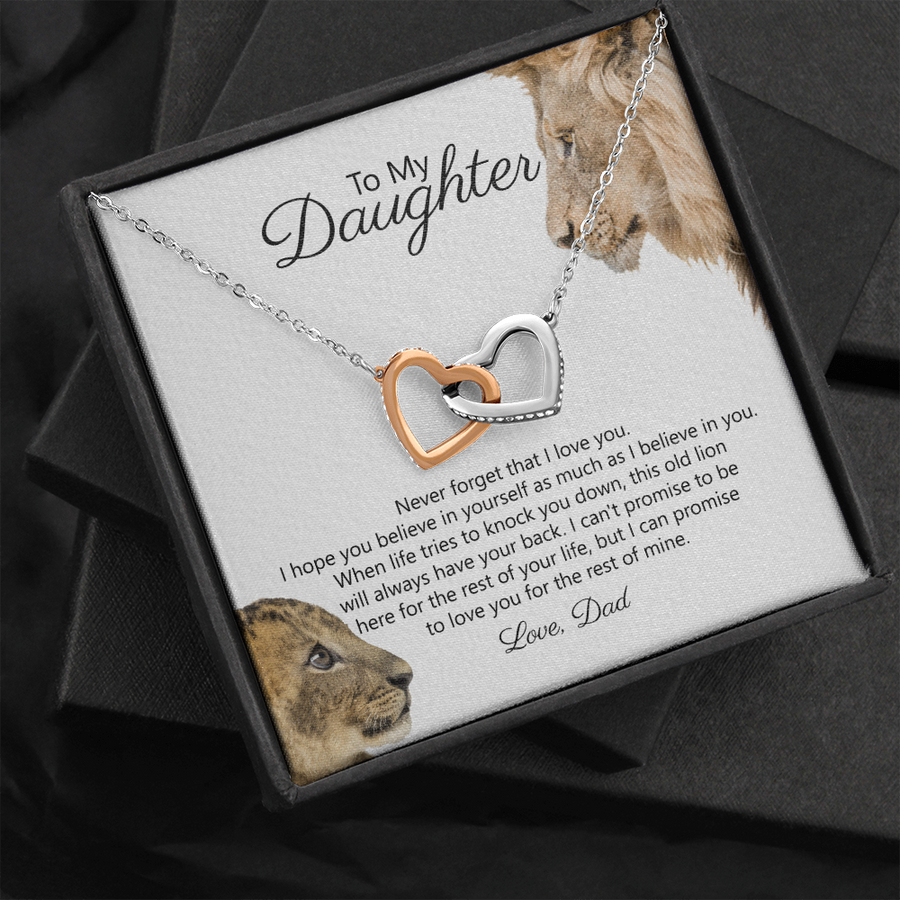 To My Daughter - Never Forget That I Love You - Necklace