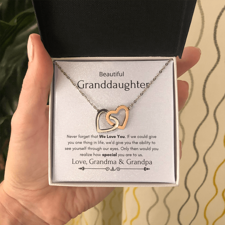 Beautiful Granddaughter - Never Forget That We Love You - Necklace