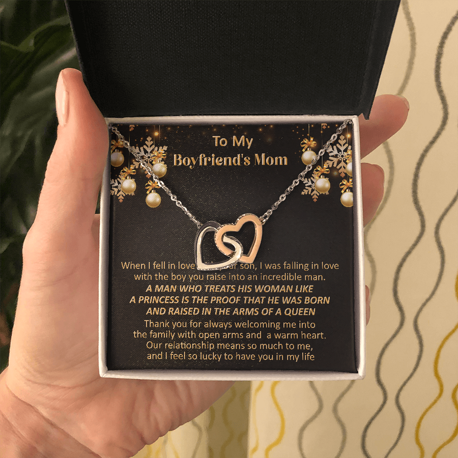 Gift For Boyfriend's Mom Christmas - Welcome Me - Interlocking Necklace