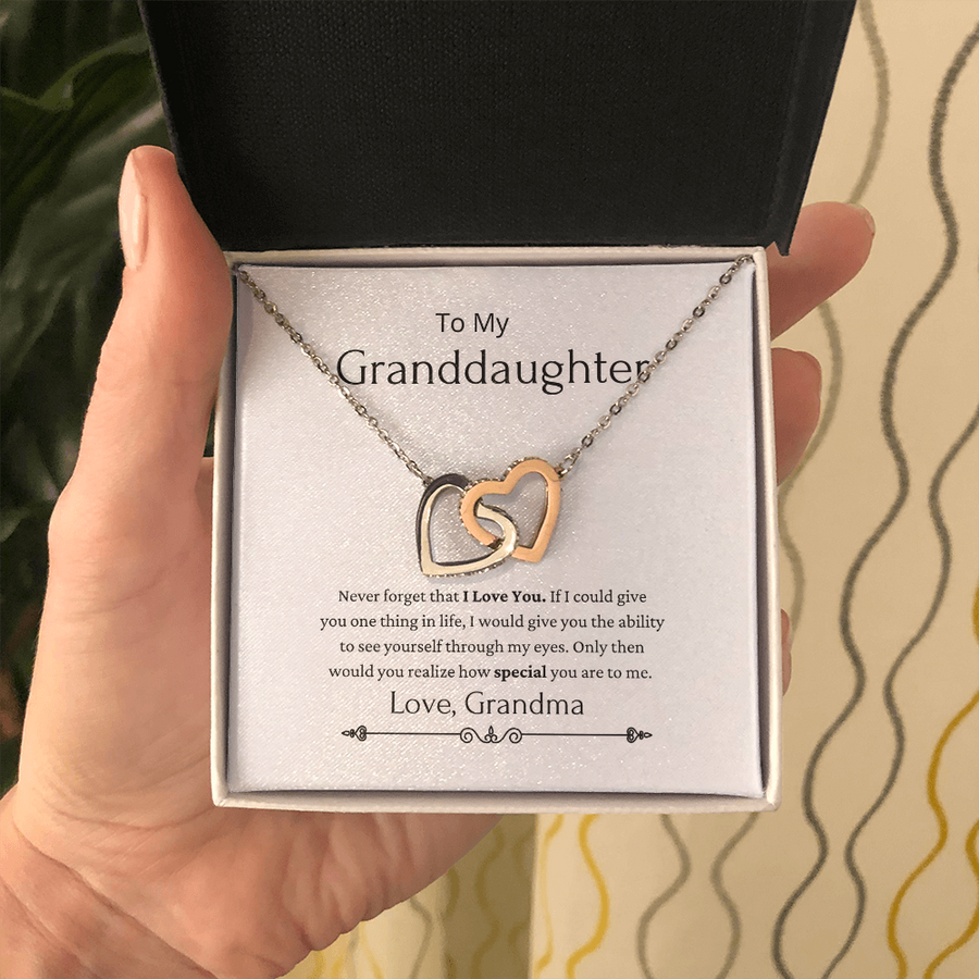 To My Granddaughter - Never Forget That I Love You - Necklace