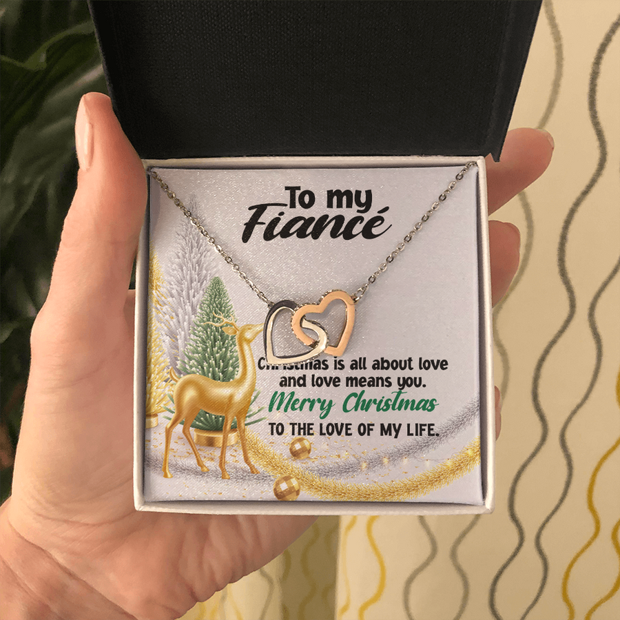 To My Fiancé Necklace, Jewelry For My Fiancé, Sentimental Gifts, Necklace For Fiancé, Christmas Gifts, Necklace Gift Box, Message Card Necklace