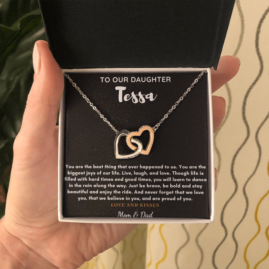 Christmas Gift To Our Daughter From Mom And Dad Necklace