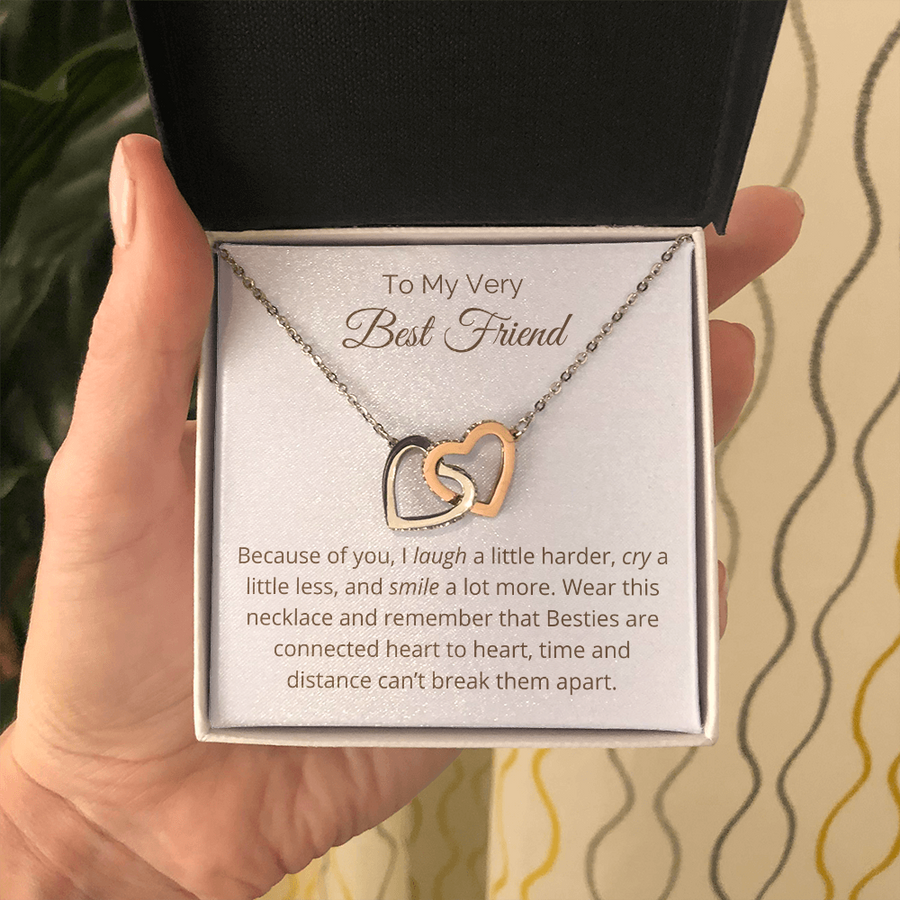 Because of you, I laugh a little harder Necklace