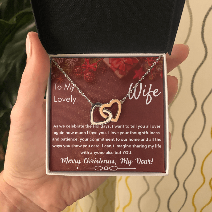 To My Lovely Wife - Merry Christmas - Necklace