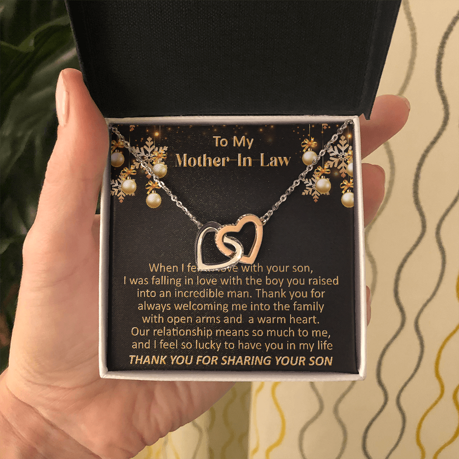 Gift For Mother-in-law Christmas - So Lucky - Interlocking Necklace