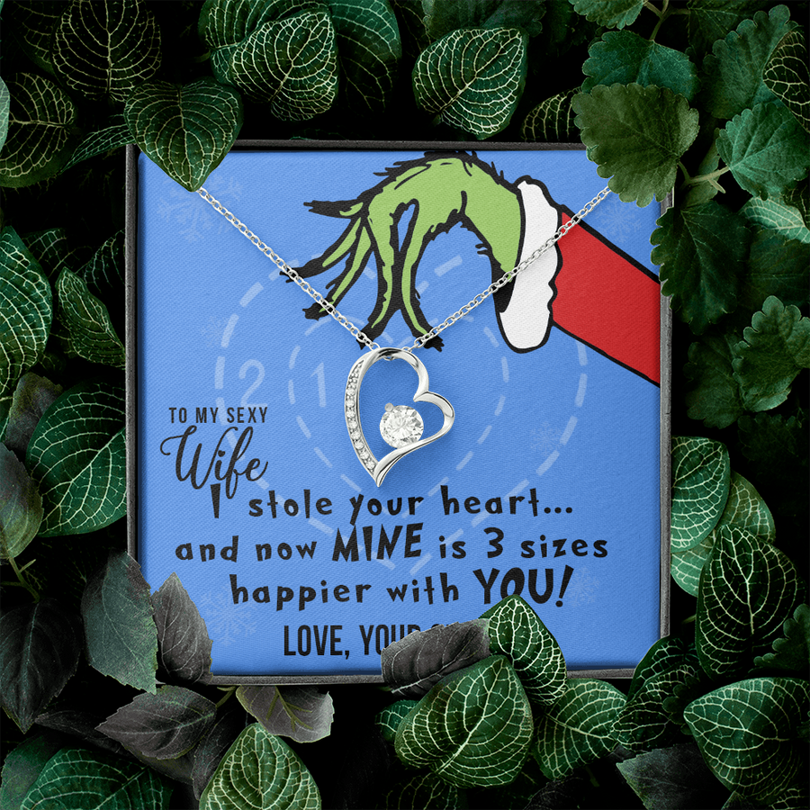 To My Sexy Wife, I Stole Your Heart, Heart Pendant Necklace