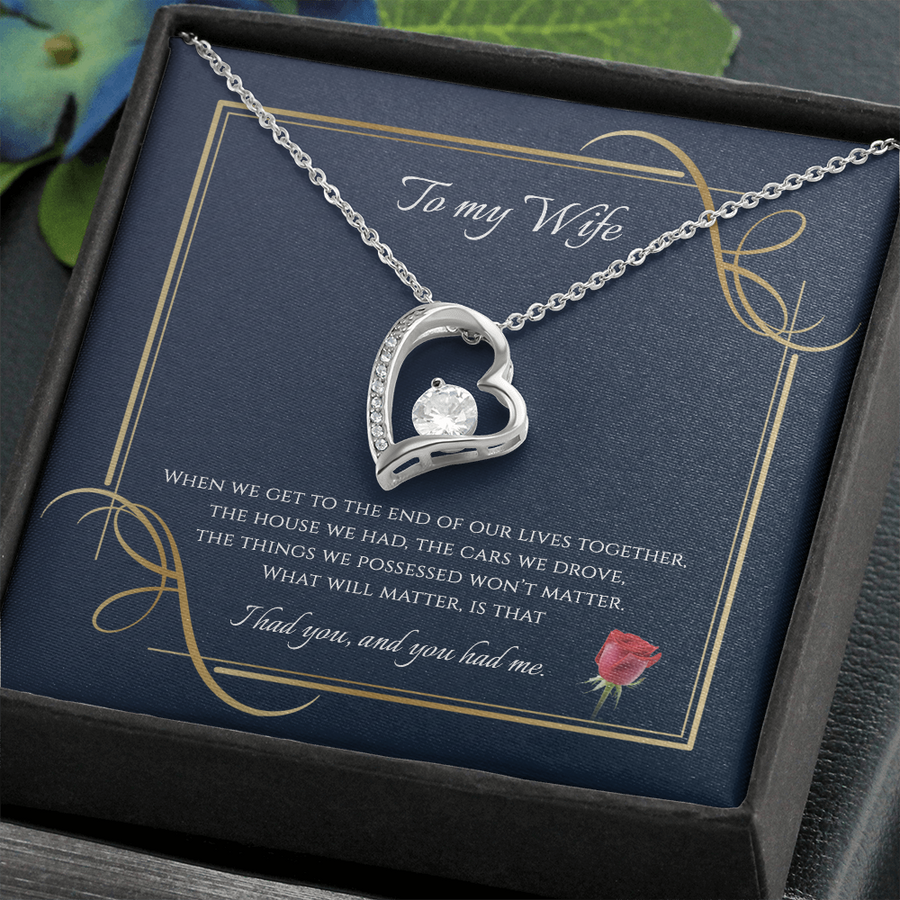 To My wife Forever Love Necklace
