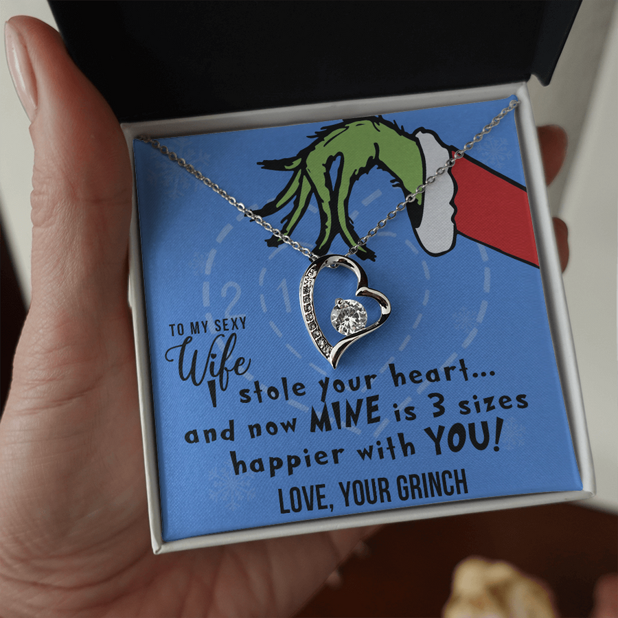 To My Sexy Wife, I Stole Your Heart, Heart Pendant Necklace