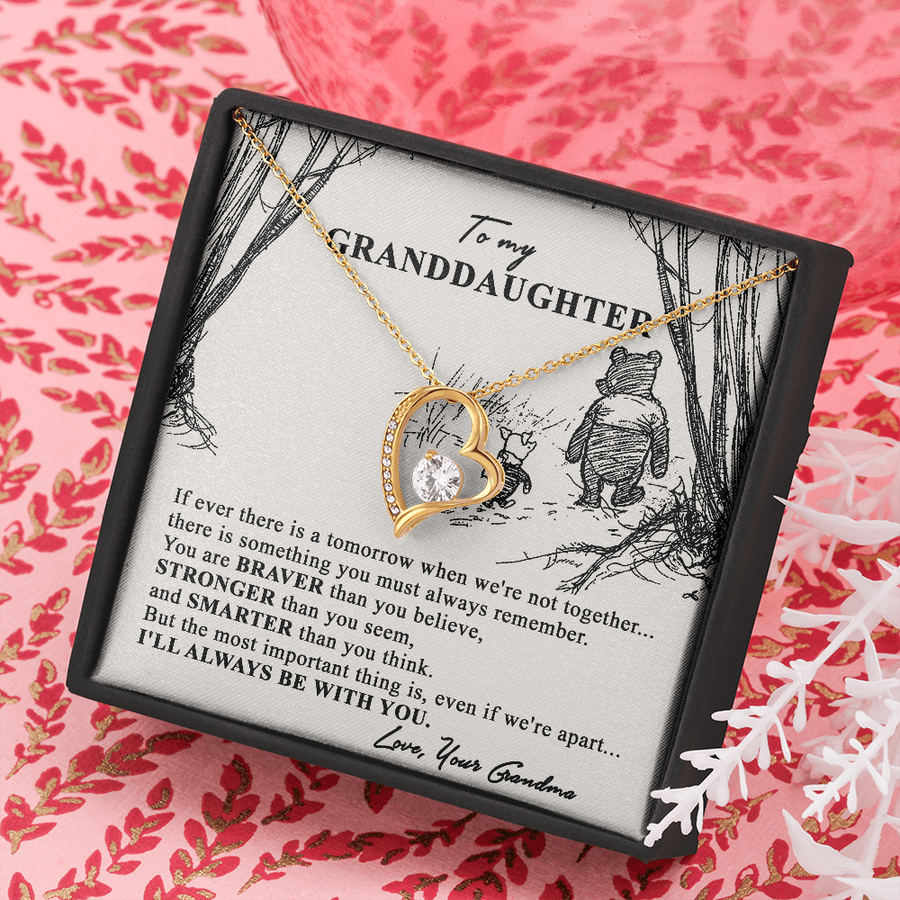 To My Great Granddaughter - Love You Grandma - Love Knot, to My Granddaughter Gift From Grandmother, Grandma and Granddaughter Necklace, Granddaughter Christmas Gift, Granddaughter