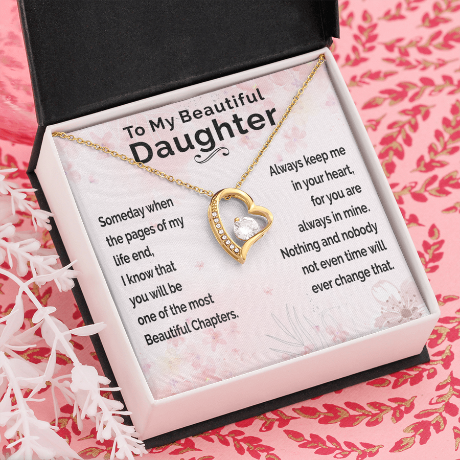 "A Gift For Daughter" Forever Love Necklace - Beautiful Chapters