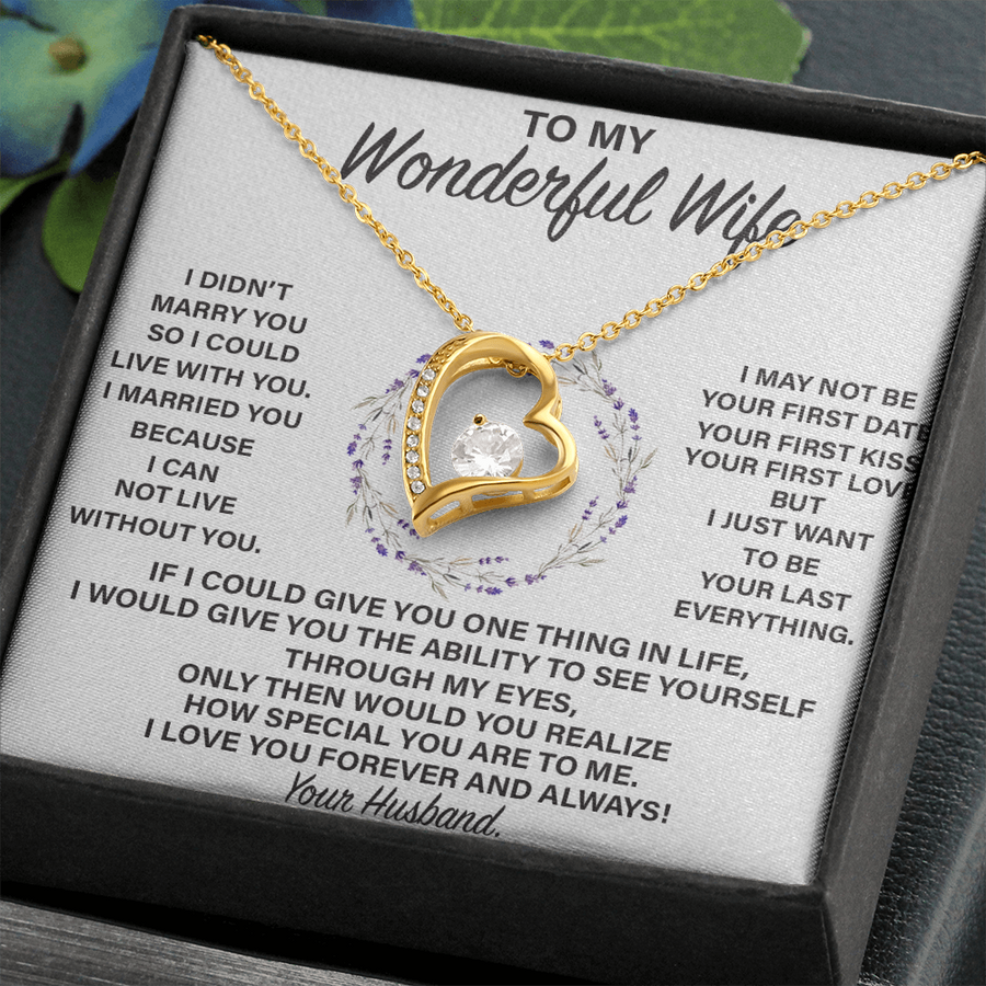 (WF007) Forever Love Necklace // Gift For WIFE