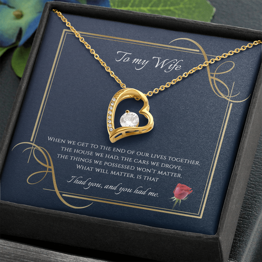 To My wife Forever Love Necklace