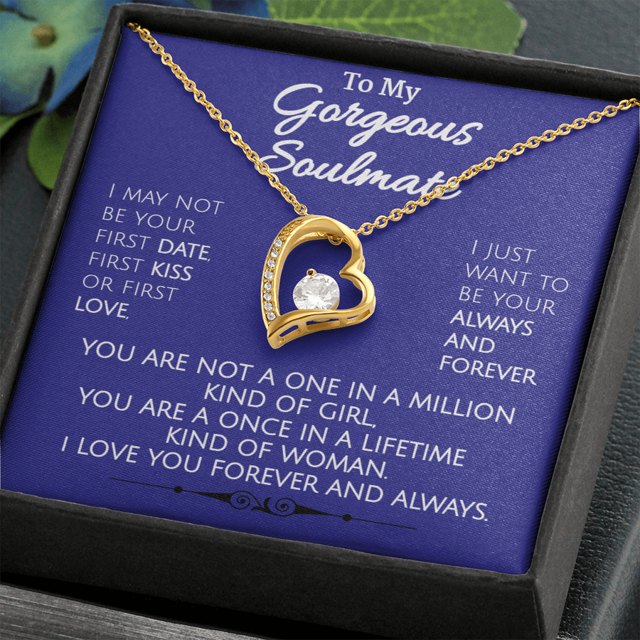Stunning Heart Necklace - To My Gorgeous Soulmate