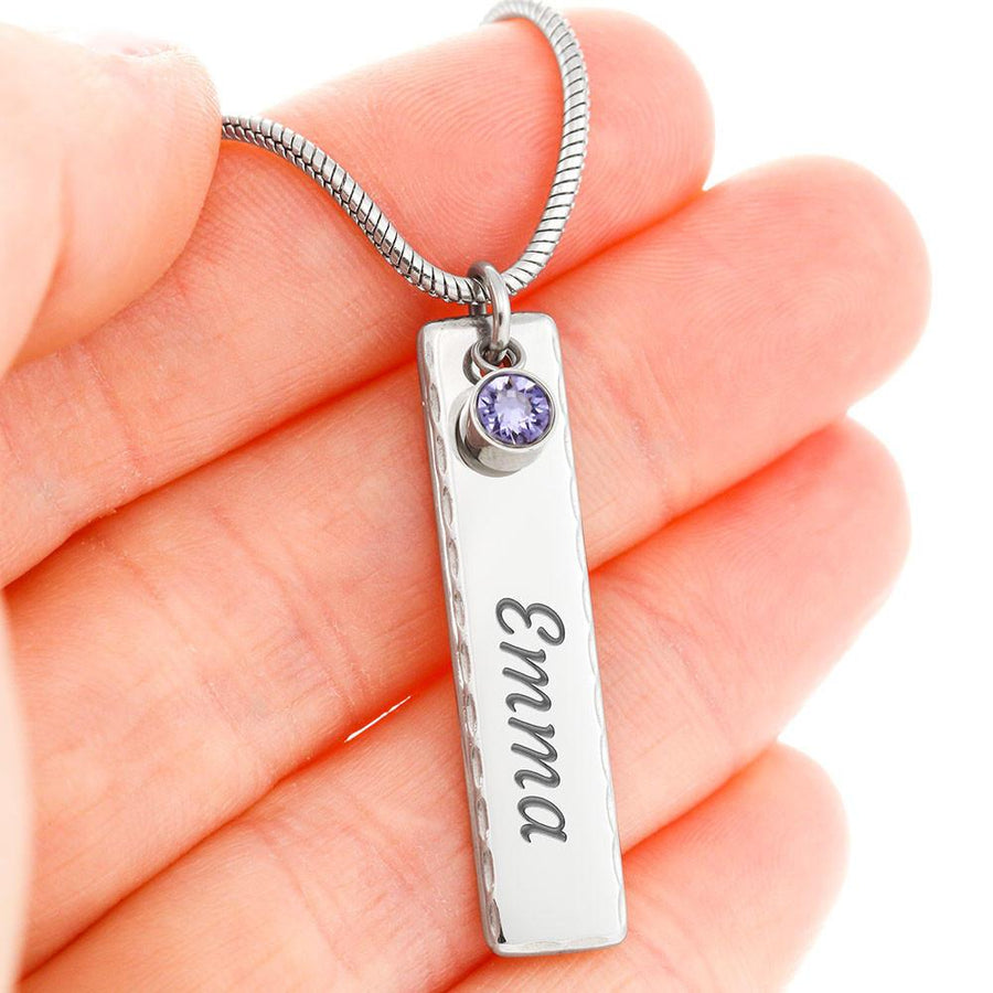 (ALMOST SOLD OUT) Birthstone Name Necklace to Daughter
