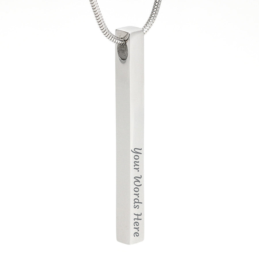 Engraved Bar Necklace, Personalised Bar Necklace, Custom Name Necklace, Daughter gift necklace, Daughter Birthday Gift, Gift for Daughter, Daughter jewelry