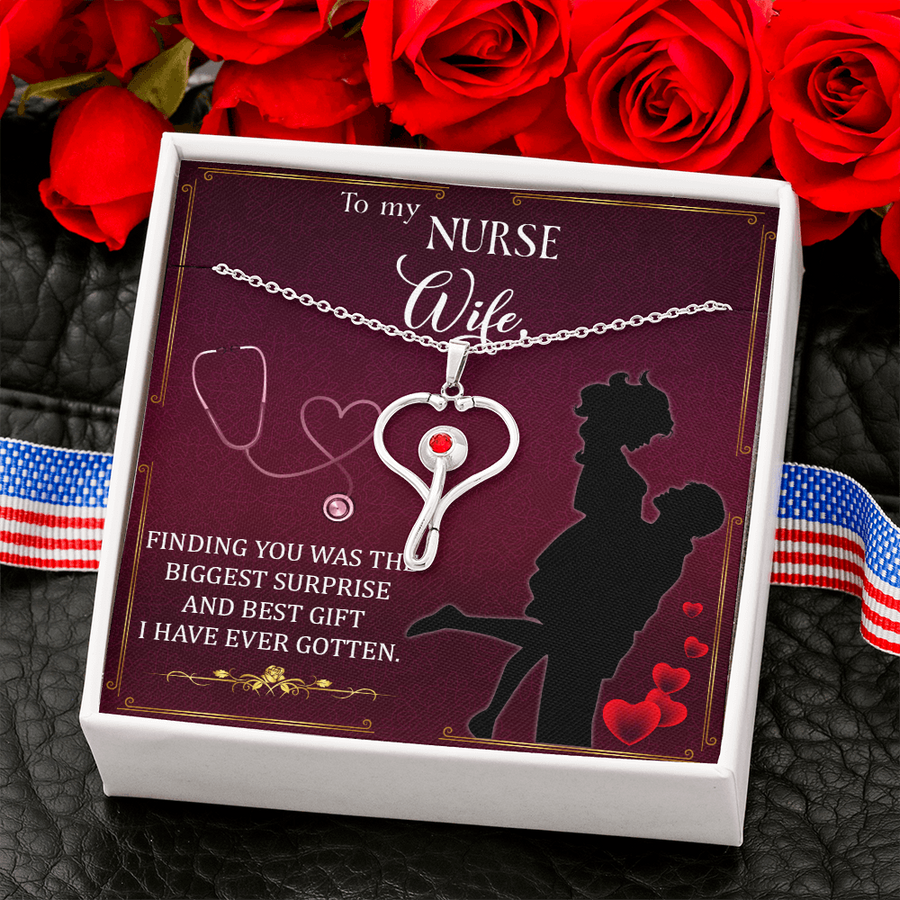 To the Best Nurse Wife Necklace Gift