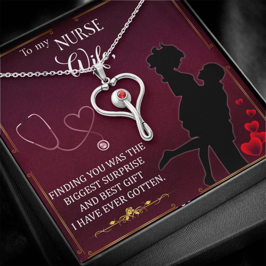 To the Best Nurse Wife Necklace Gift