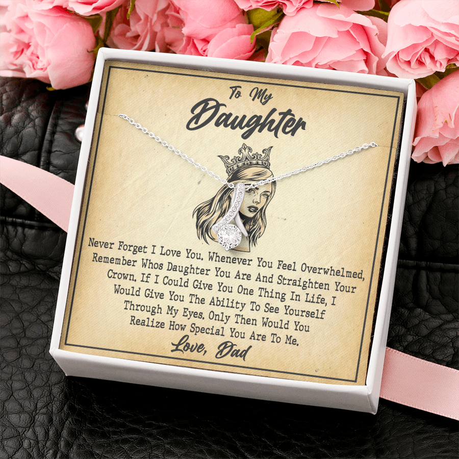 Gift For Daughter From Dad, Daughter Father Necklace, Daughter Gift From Dad, To My Daughter, Daughters Birthday, Unique, Grown Up Daughter