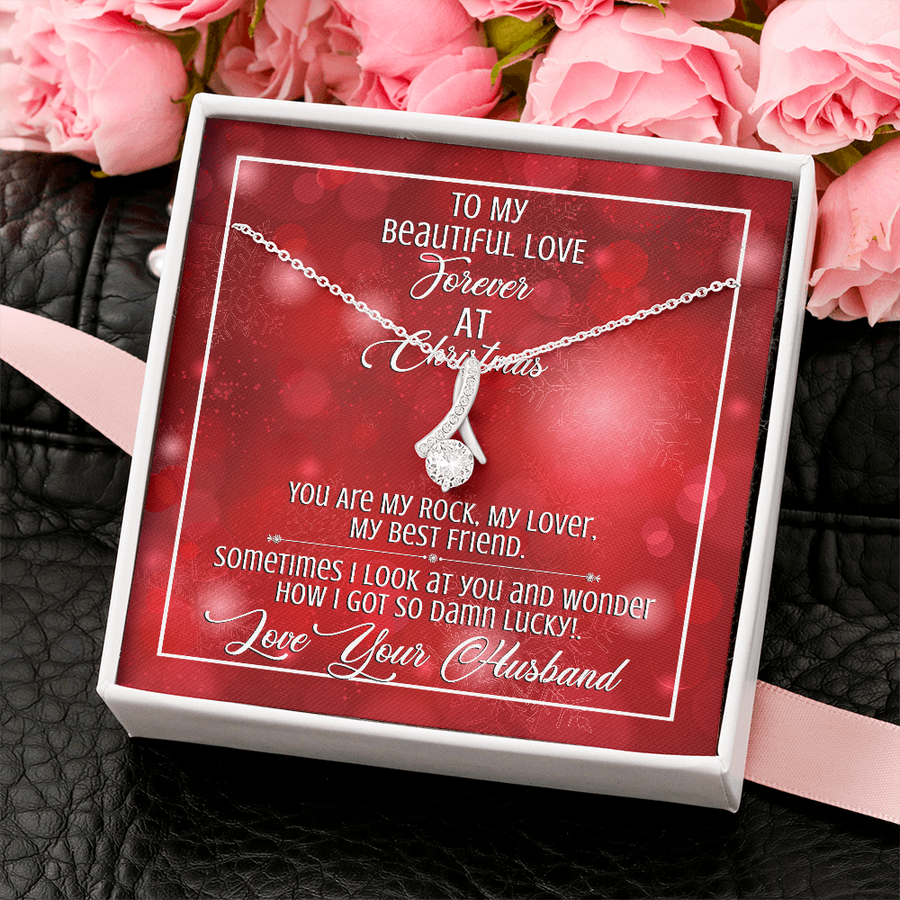 Wife Christmas Gifts, You Are My Rock, Christmas Gifts for her Necklace
