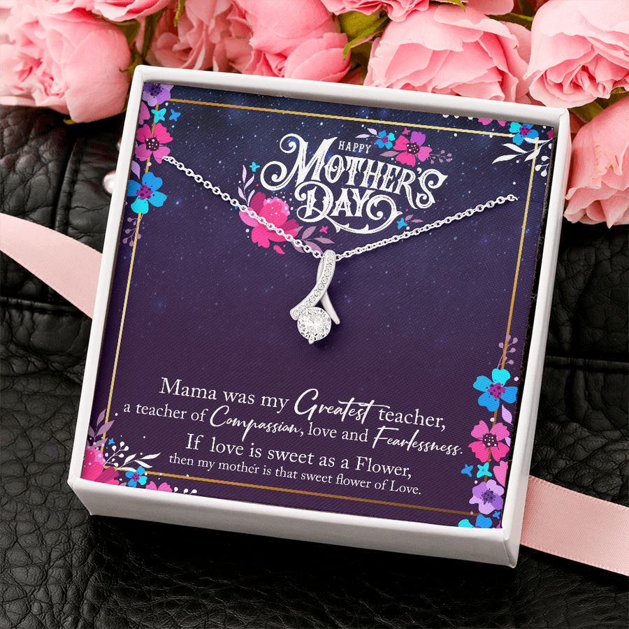 To My Mom Necklace, From Daughter to Mom, Necklace for Mother, Christmas Necklace Gift, Christmas Necklace for Mom